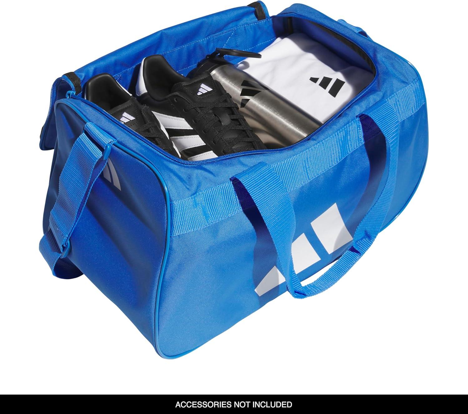 image:imageadidas Unisex Diablo Small Duffel Sports Duffle Gym Bags for Men or Women One SizeRay BlueWhite
