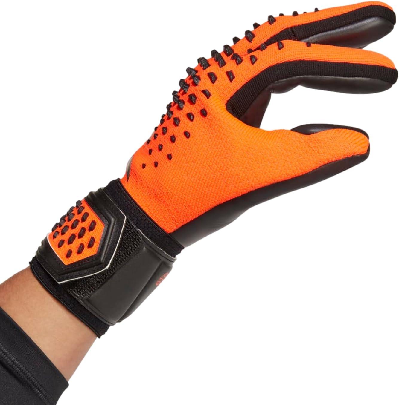 image:imageadidas UnisexAdult League Goalie Predator GlovesSolar OrangeBlackBlack