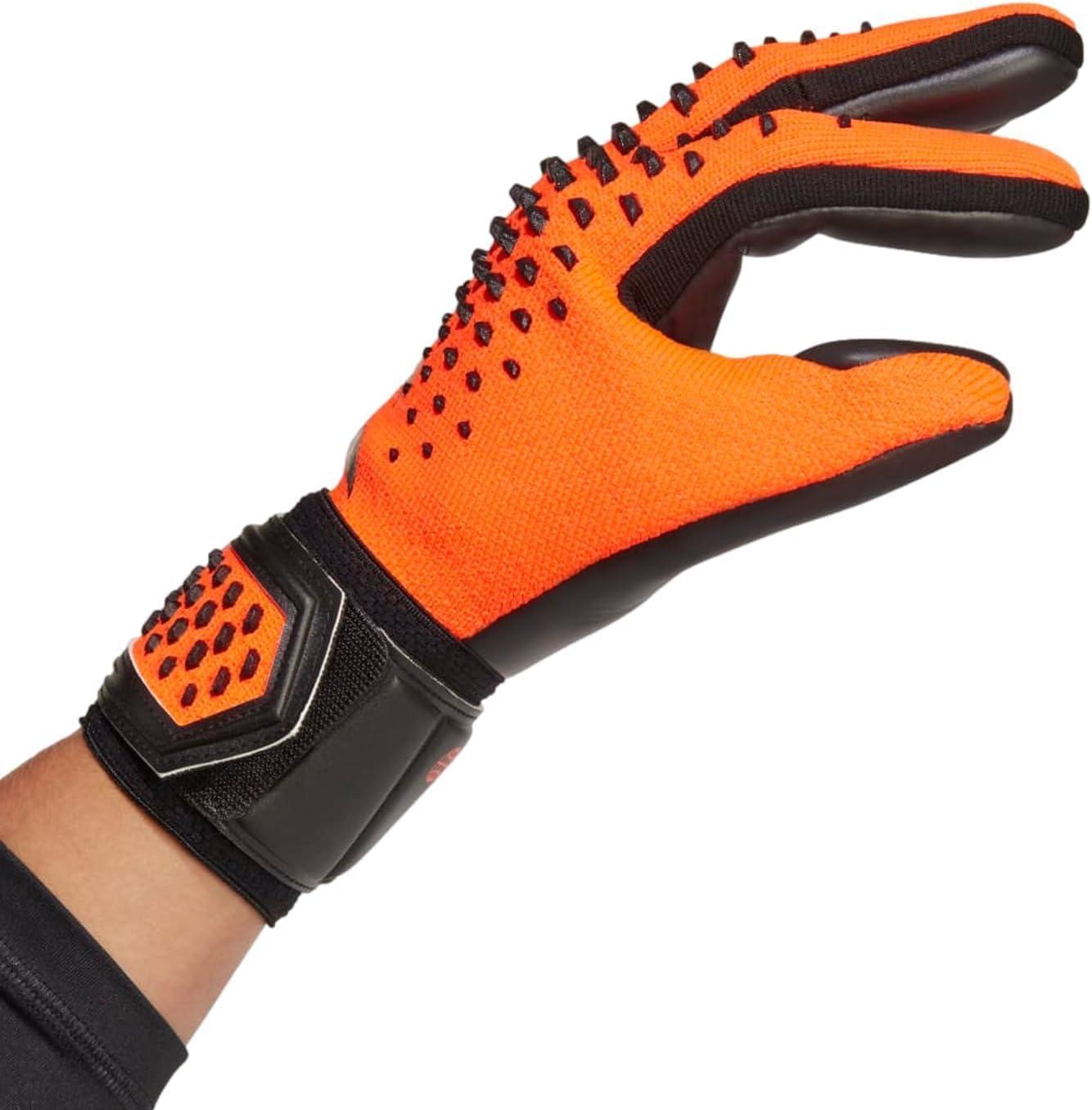 image:imageadidas UnisexAdult League Goalie Predator GlovesSolar OrangeBlackBlack
