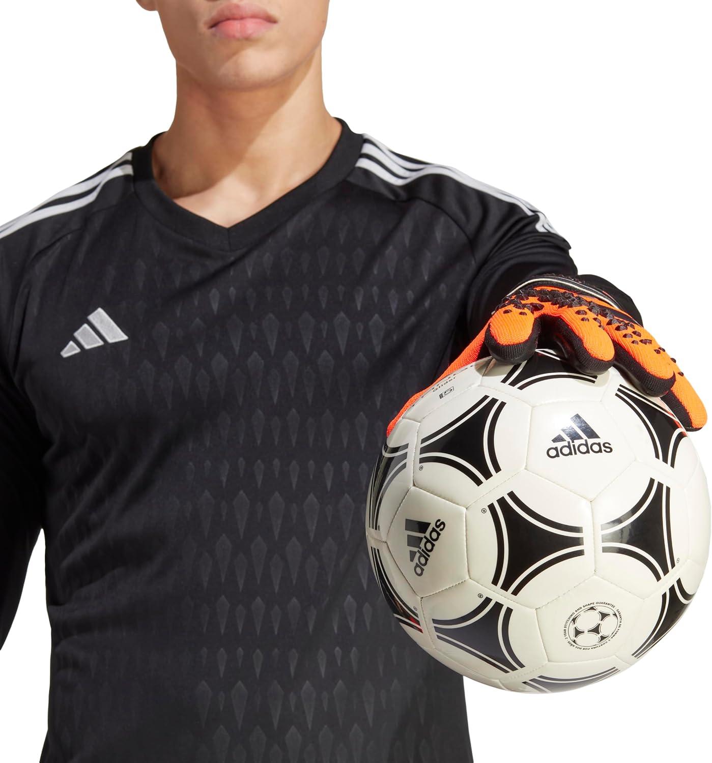 image:imageadidas UnisexAdult League Goalie Predator GlovesSolar OrangeBlackBlack