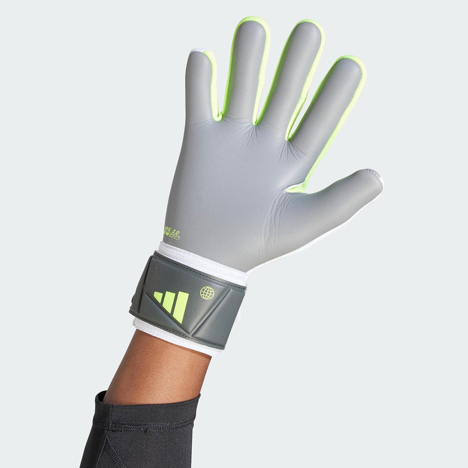 image:imageadidas UnisexAdult League Goalie Predator GlovesWhiteLucid LemonBlack