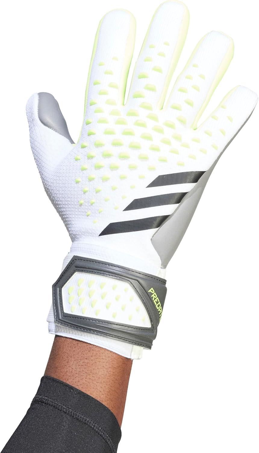 image:imageadidas UnisexAdult League Goalie Predator GlovesWhiteLucid LemonBlack