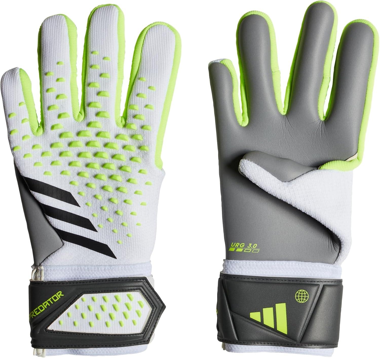image:imageadidas UnisexAdult League Goalie Predator GlovesWhiteLucid LemonBlack
