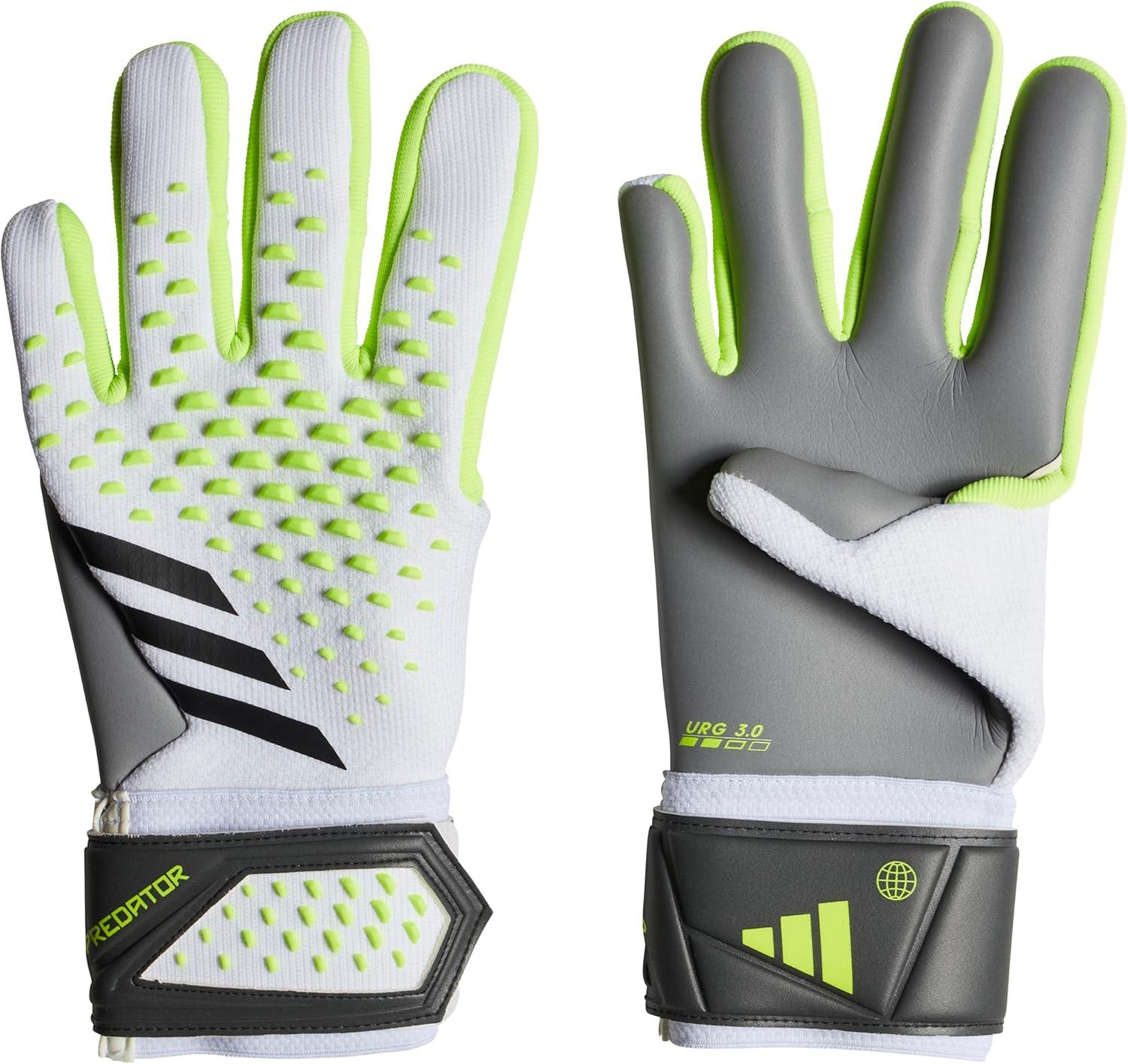 image:imageadidas UnisexAdult League Goalie Predator GlovesWhiteLucid LemonBlack