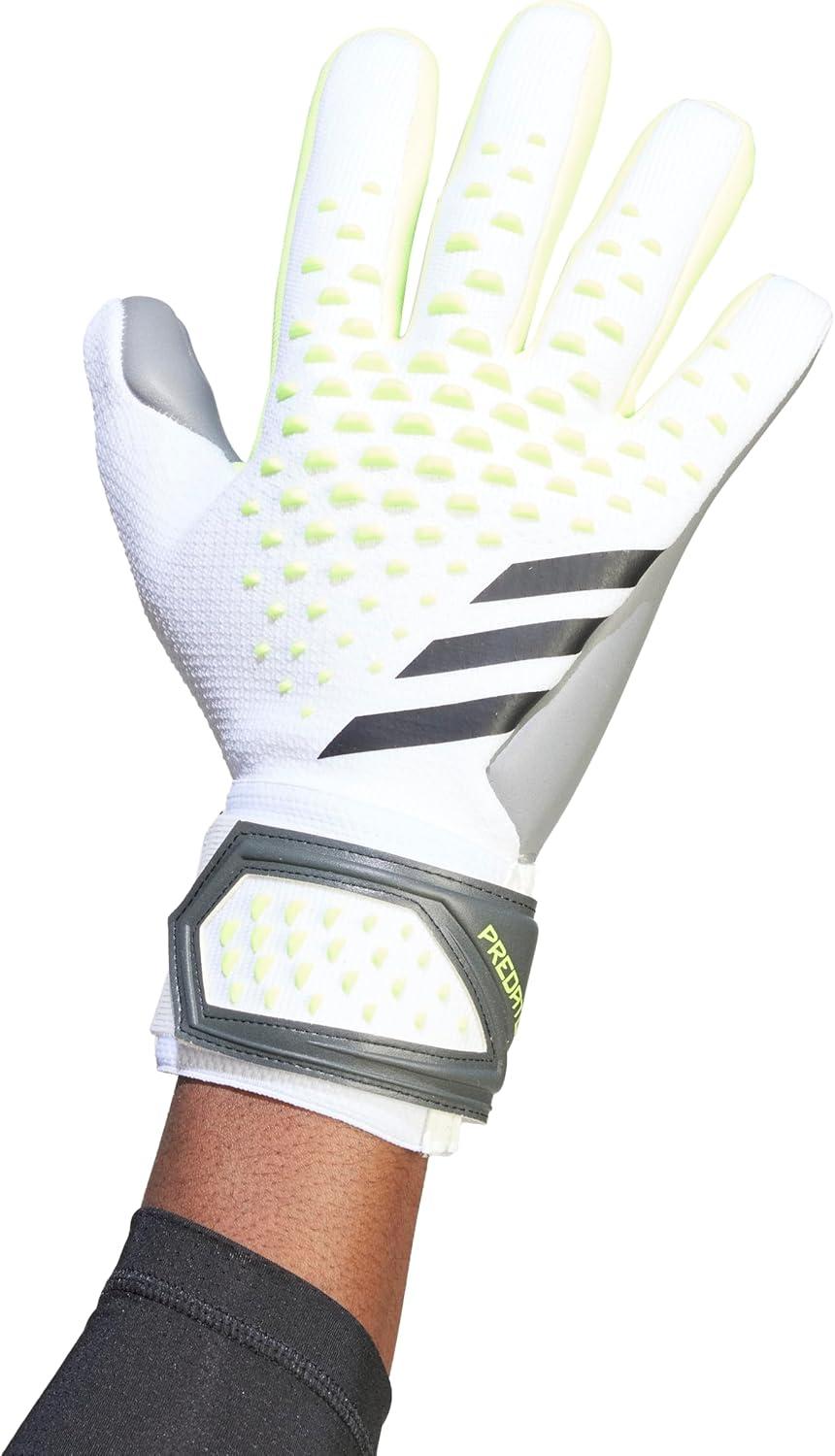 image:imageadidas UnisexAdult League Goalie Predator GlovesWhiteLucid LemonBlack