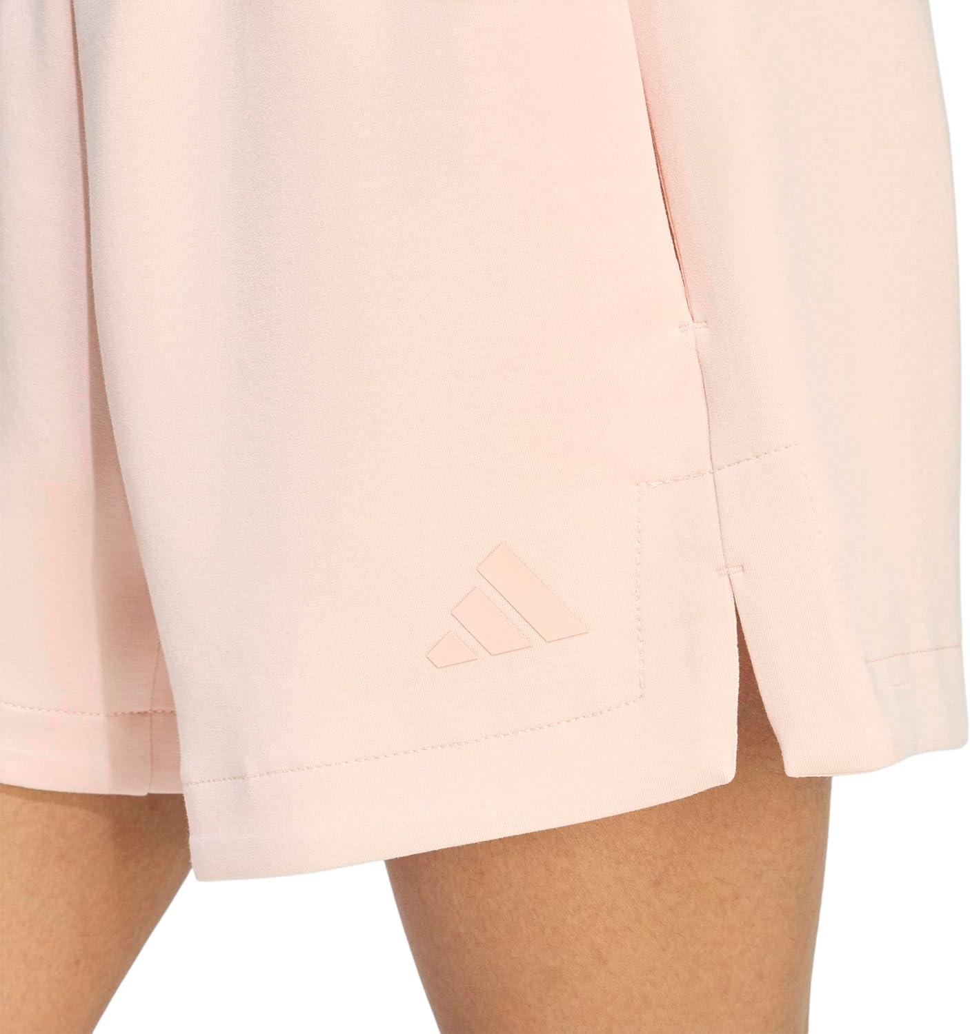 image:imageadidas Womens All Szn Soft Lux Loose ShortsBlush Pink