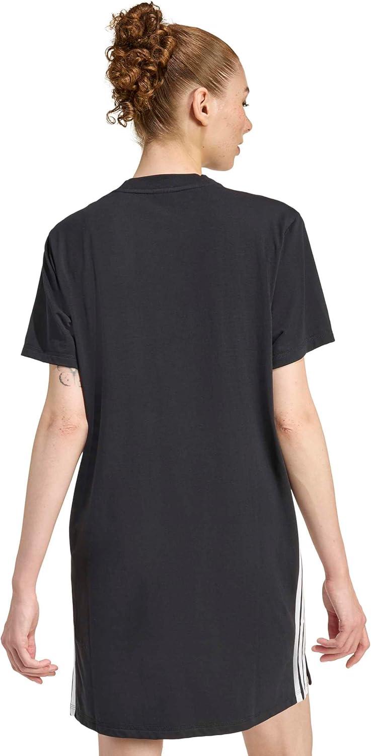 image:imageadidas Womens Essentials 3Stripes TShirt DressBlackWhite