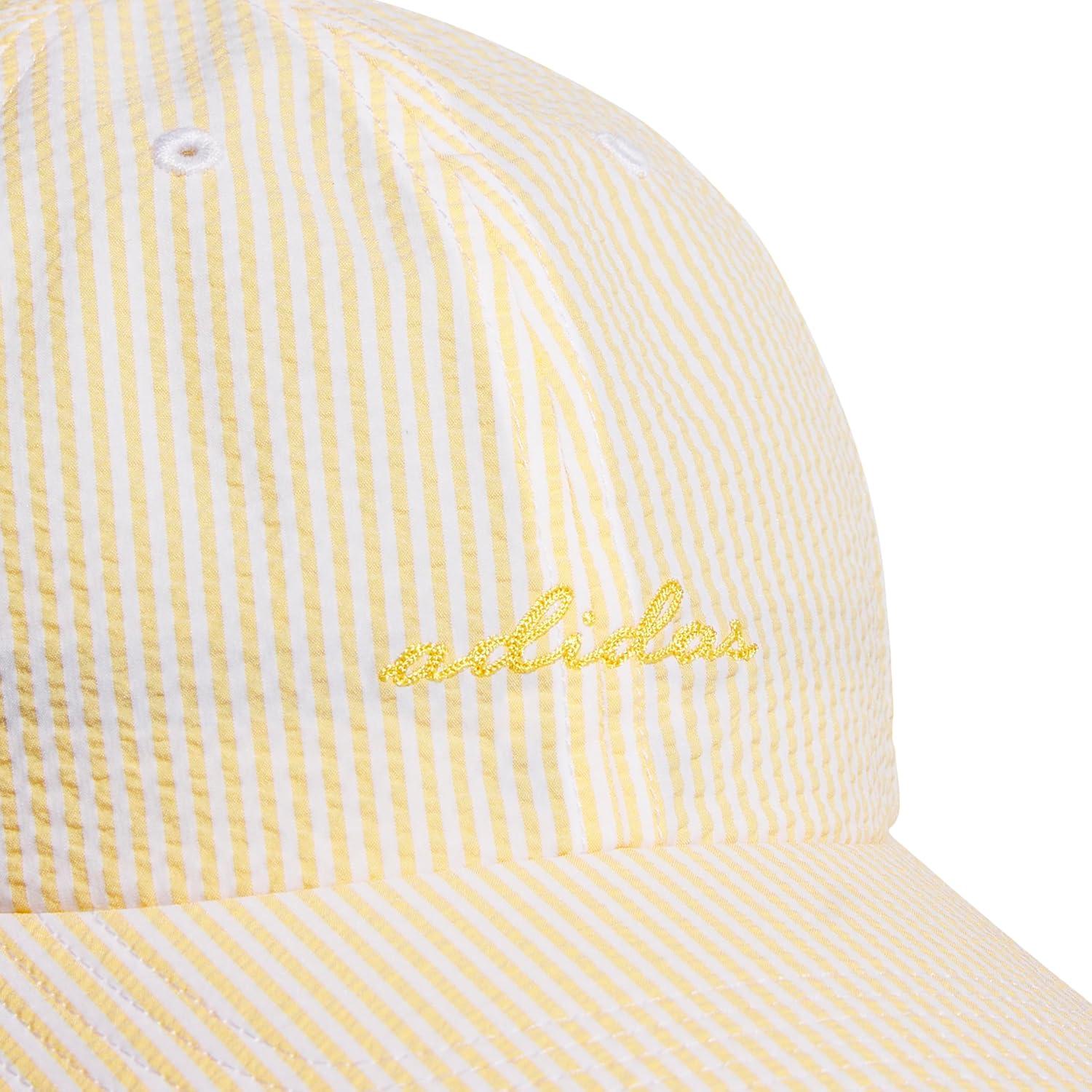 image:imageadidas Womens Saturday Baseball Cap Athletic Everyday Strapback HatSeersuckerSemi Ice Tangerine OrangeSemi Spark Orange