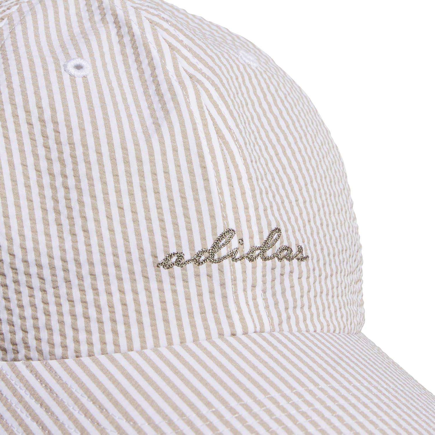 image:imageadidas Womens Saturday Baseball Cap Athletic Everyday Strapback HatSeersuckerWonder Cargo KhakiClay Grey