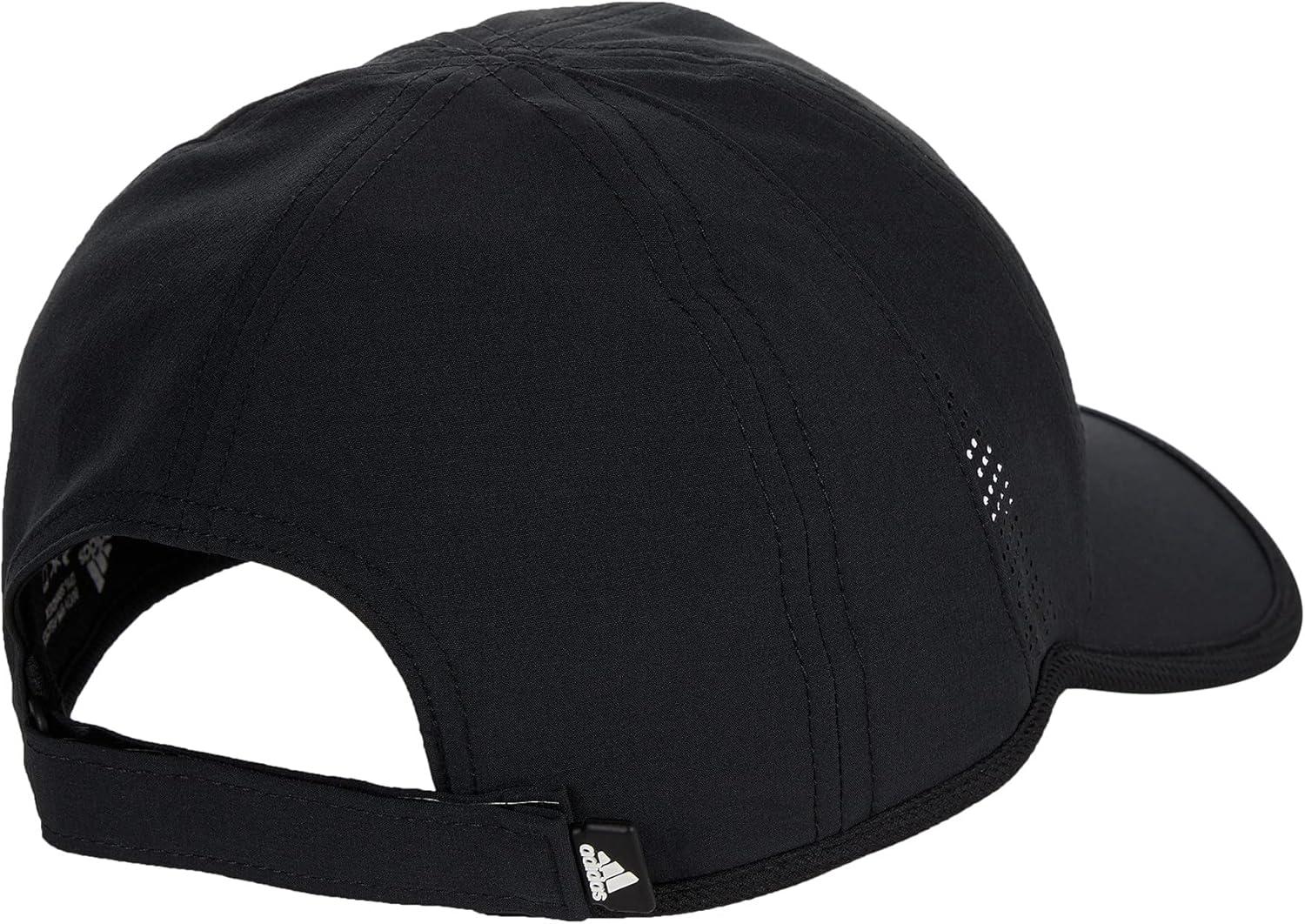 image:imageadidas Womens Superlite Hat Lightweight Athletic Running Cap for WorkoutsBlackSilver Reflective2