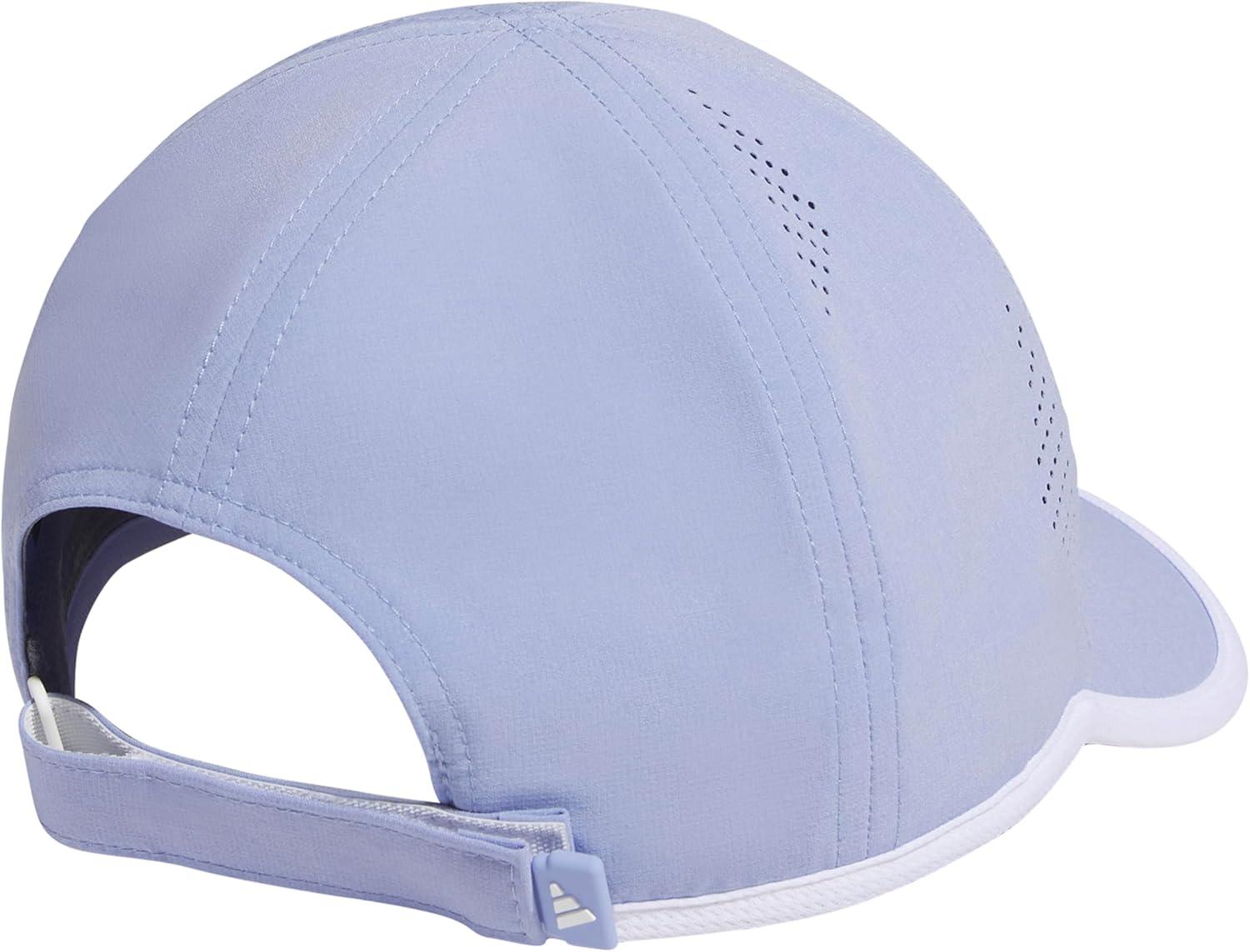 image:imageadidas Womens Superlite Hat Lightweight Athletic Running Cap for WorkoutsBlue SparkWhite3