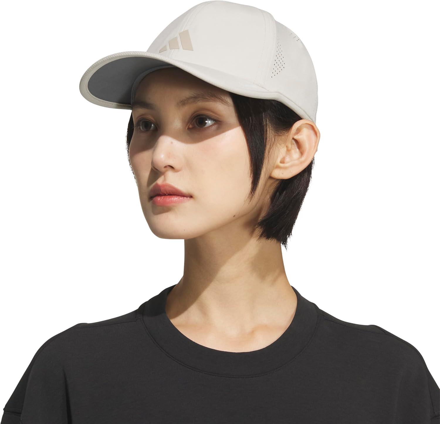 image:imageadidas Womens Superlite Hat Lightweight Athletic Running Cap for WorkoutsCrystal Linen BeigeTrace Khaki3