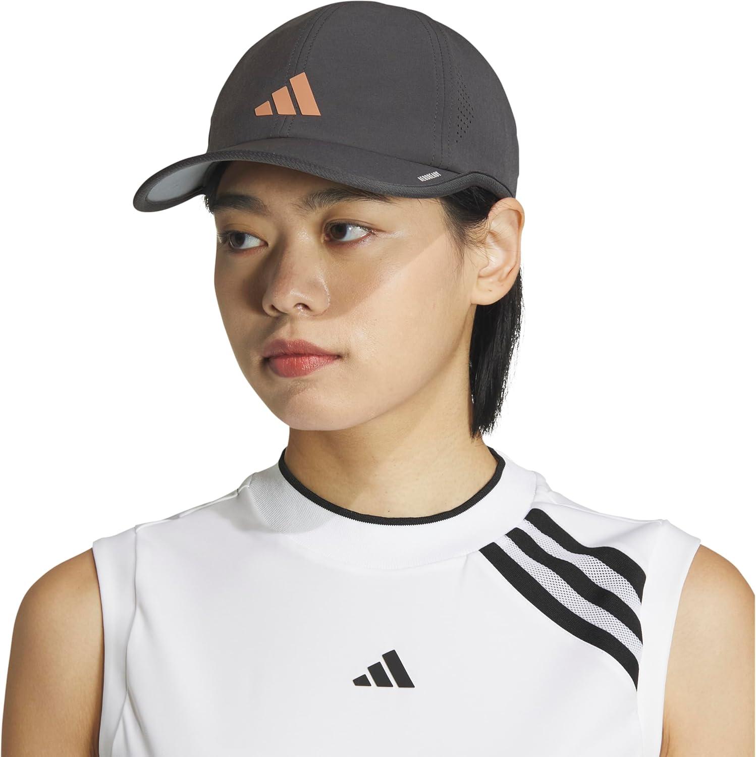 image:imageadidas Womens Superlite Hat Lightweight Athletic Running Cap for WorkoutsGrey SixRose Gold3