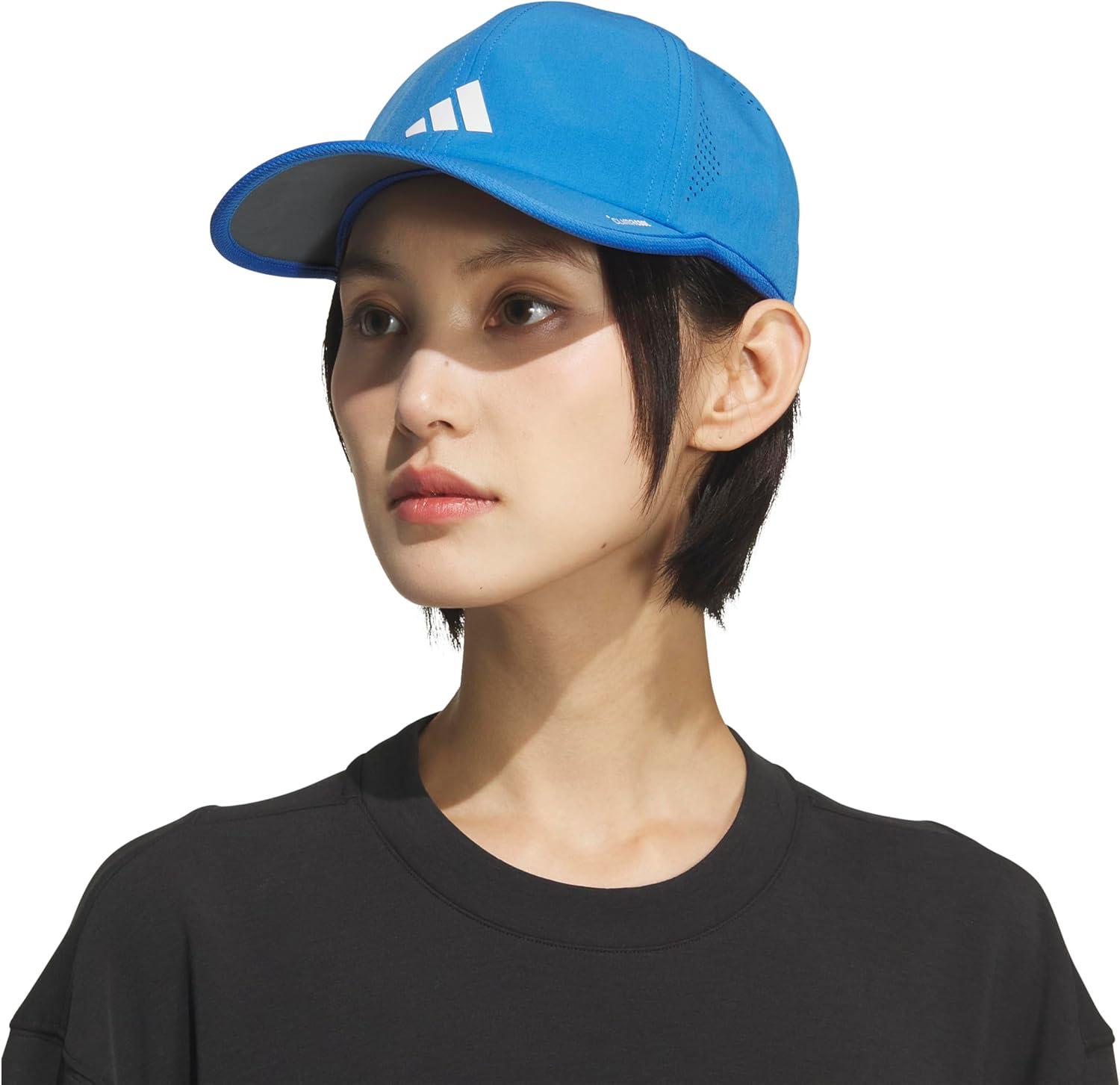 image:imageadidas Womens Superlite Hat Lightweight Athletic Running Cap for WorkoutsRay BlueWhite3