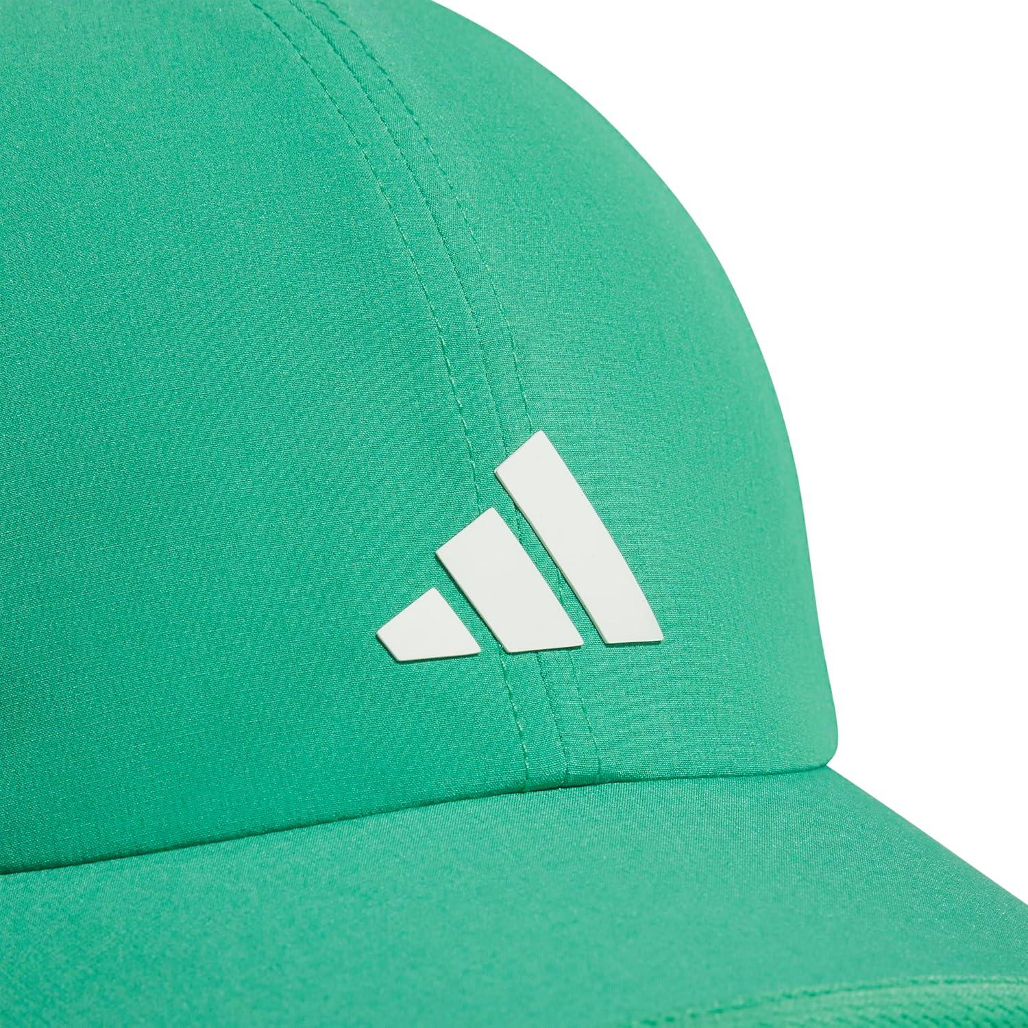 image:imageadidas Womens Superlite Hat Lightweight Athletic Running Cap for WorkoutsSemi Court GreenWhite3