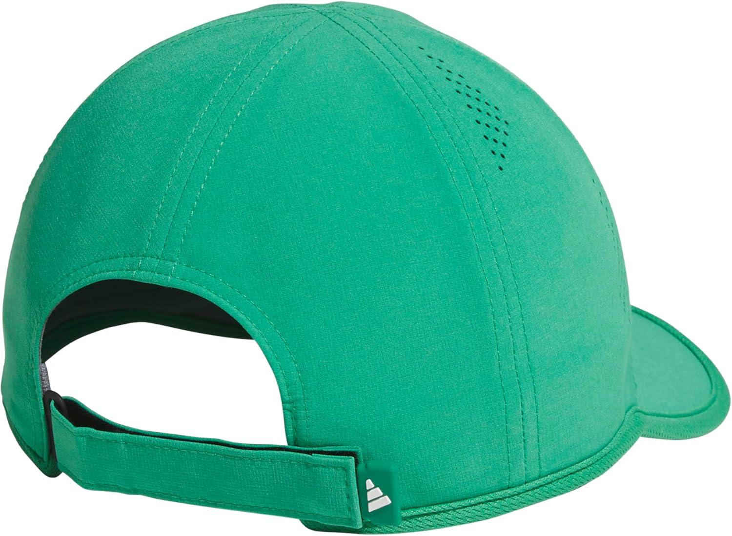image:imageadidas Womens Superlite Hat Lightweight Athletic Running Cap for WorkoutsSemi Court GreenWhite3