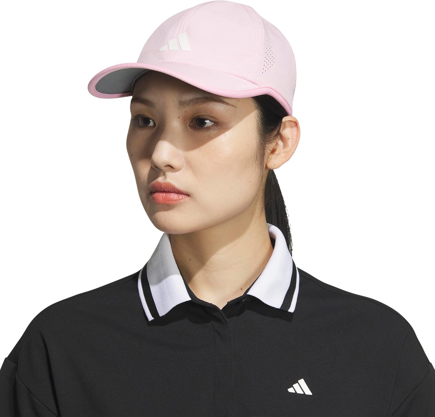 image:imageadidas Womens Superlite Hat Lightweight Athletic Running Cap for WorkoutsTrue PinkWhite3