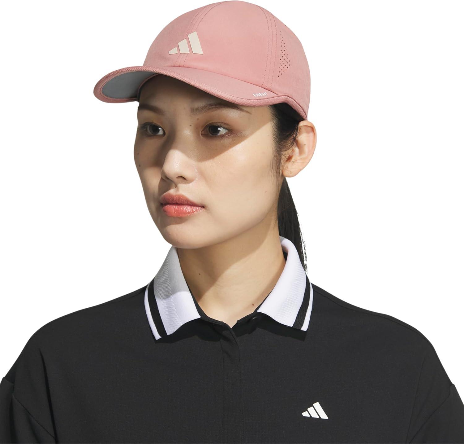 image:imageadidas Womens Superlite Hat Lightweight Athletic Running Cap for WorkoutsWarm Clay PinkWonder Alumina Grey3