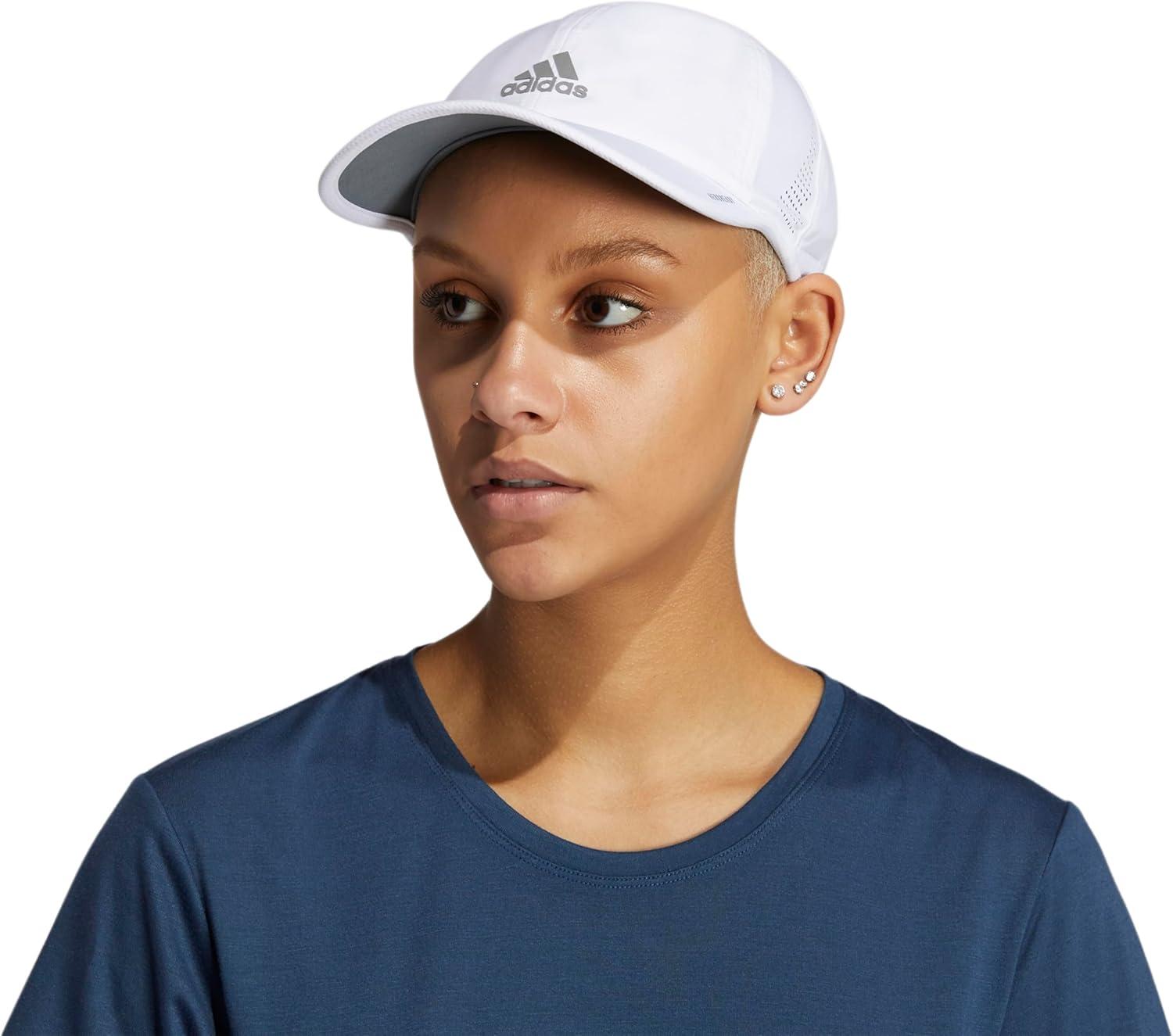 image:imageadidas Womens Superlite Hat Lightweight Athletic Running Cap for WorkoutsWhiteSilver Reflective2