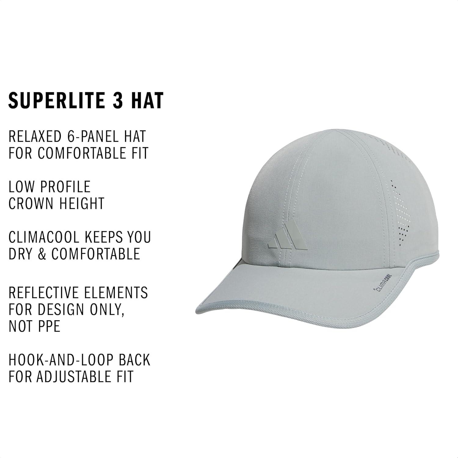 image:imageadidas Womens Superlite Hat Lightweight Athletic Running Cap for WorkoutsWonder Sage Green3