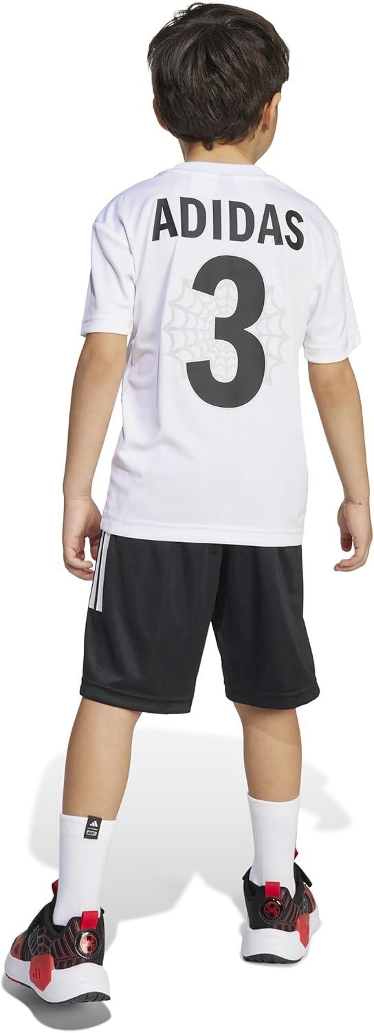 image:imageadidas boys Marvel Tshirt SetSpidermanWhiteBlack