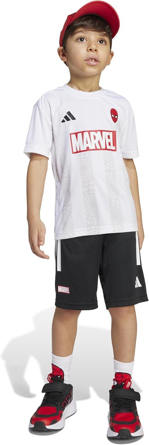 image:imageadidas boys Marvel Tshirt SetSpidermanWhiteBlack