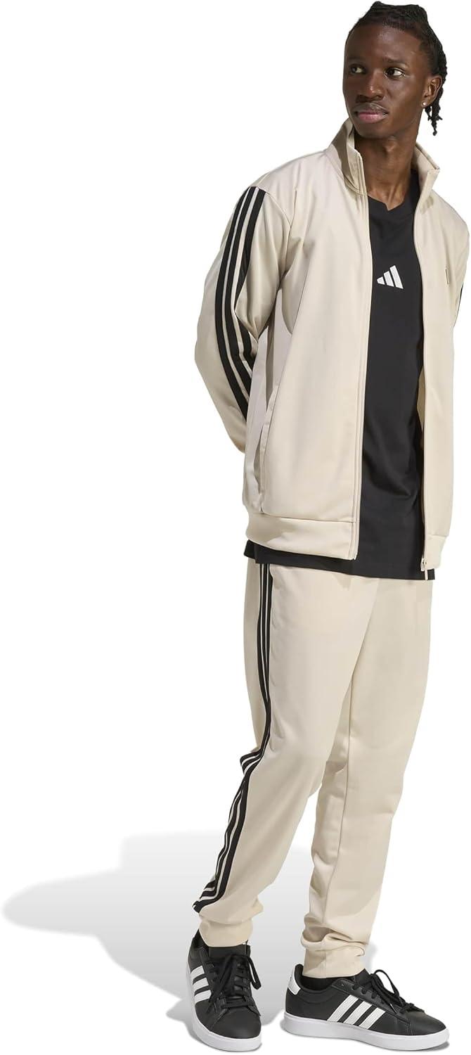 image:imageadidas mens Basic 3stripes Tricot Track SuitCrystal Linen