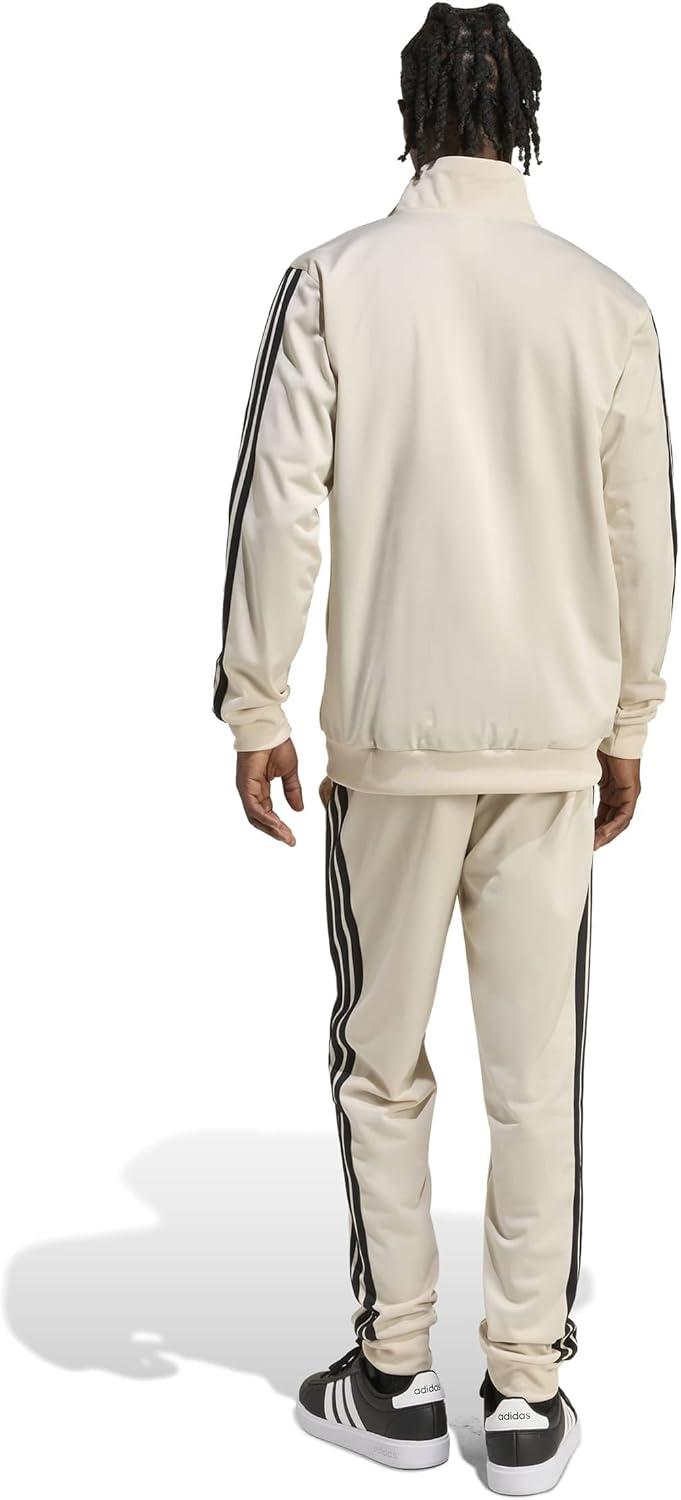 image:imageadidas mens Basic 3stripes Tricot Track SuitCrystal Linen
