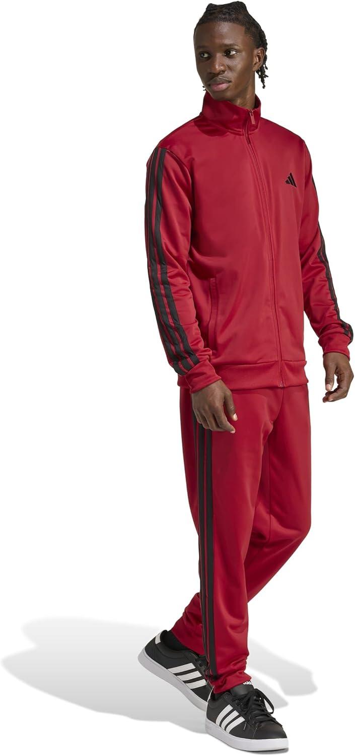 image:imageadidas mens Basic 3stripes Tricot Track SuitMaroon
