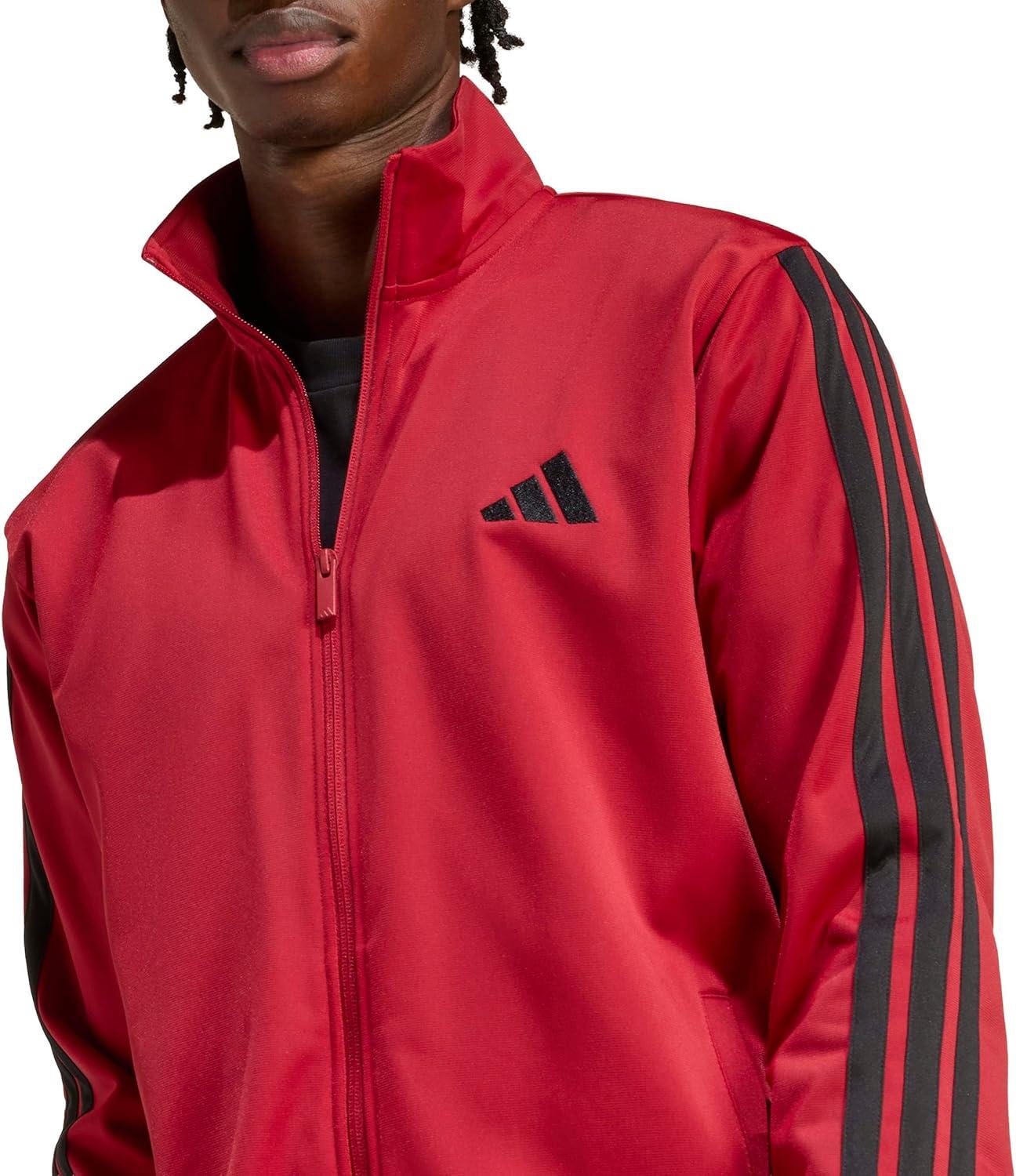 image:imageadidas mens Basic 3stripes Tricot Track SuitMaroon