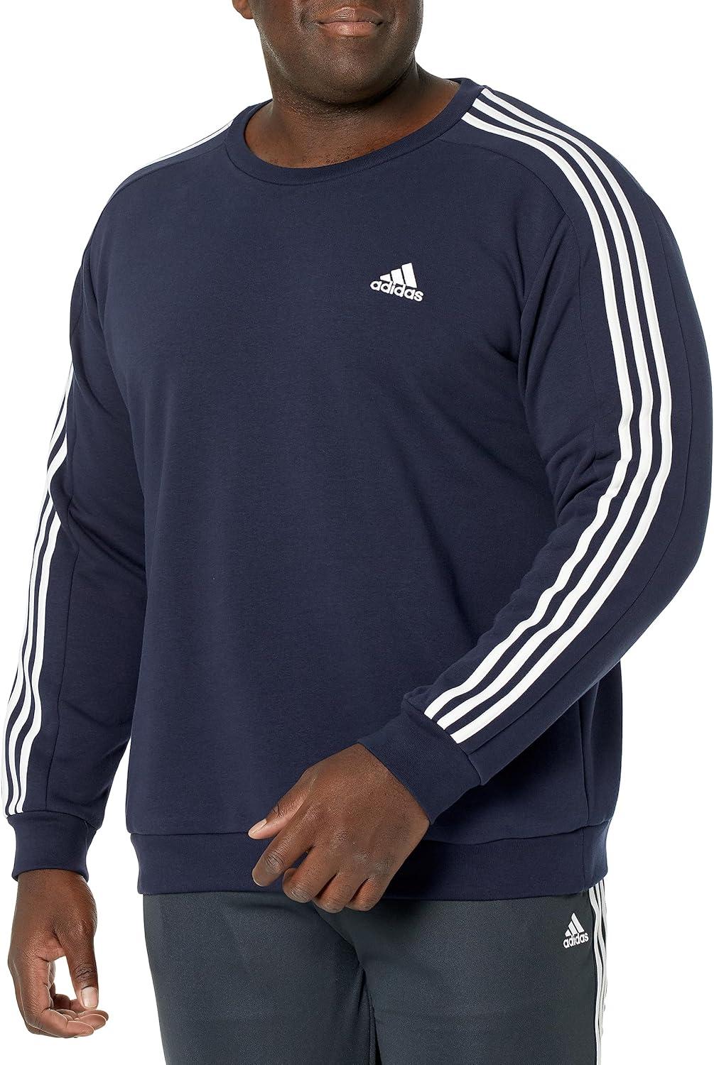 image:imageadidas mens Essentials Fleece 3stripes SweatshirtLegend Ink
