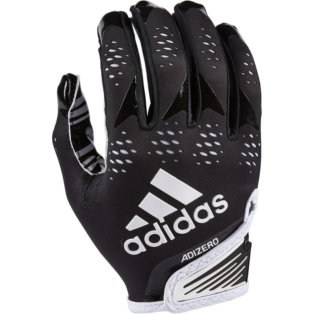 image:imageAdidas Adizero 12 Youth Receiver Football Gloves Premium Football Gear and EquipmentBlackWhite