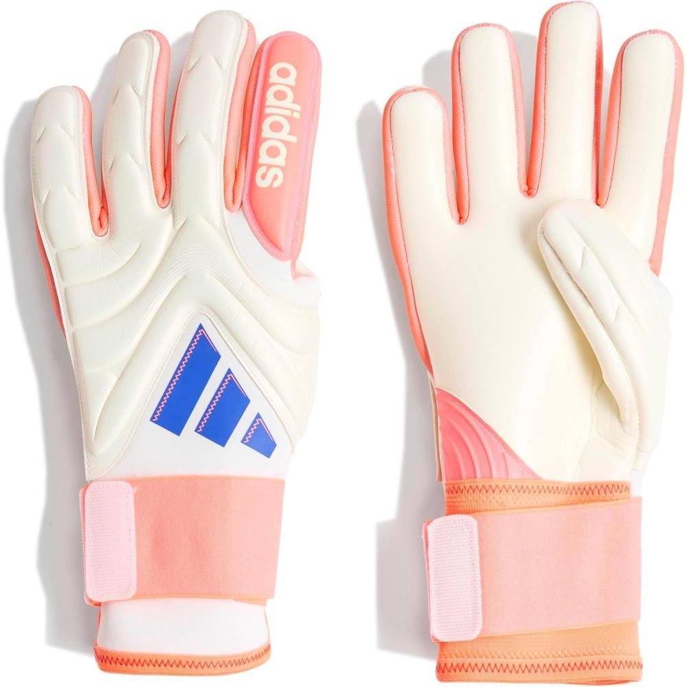 image:imageAdidas Copa Pro Goalie Soccer GlovesOff WhiteLucid BlueSignal Coral