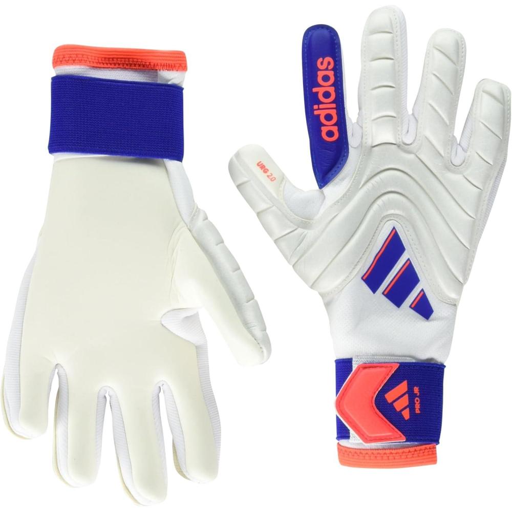 image:imageAdidas Copa Pro Goalie Soccer GlovesWhiteLucid BlueSolar Red