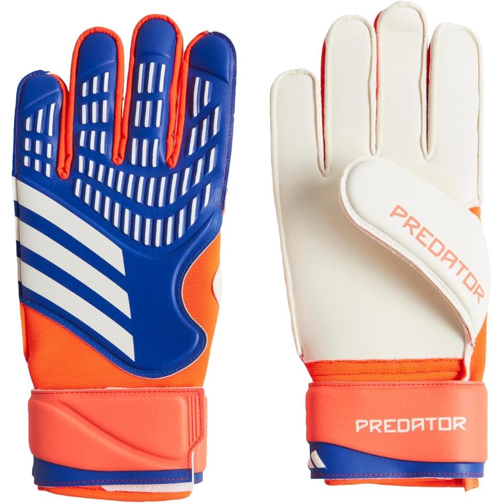 image:imageAdidas Predator Match Goalie Soccer GlovesLucid BlueSolar RedWhite