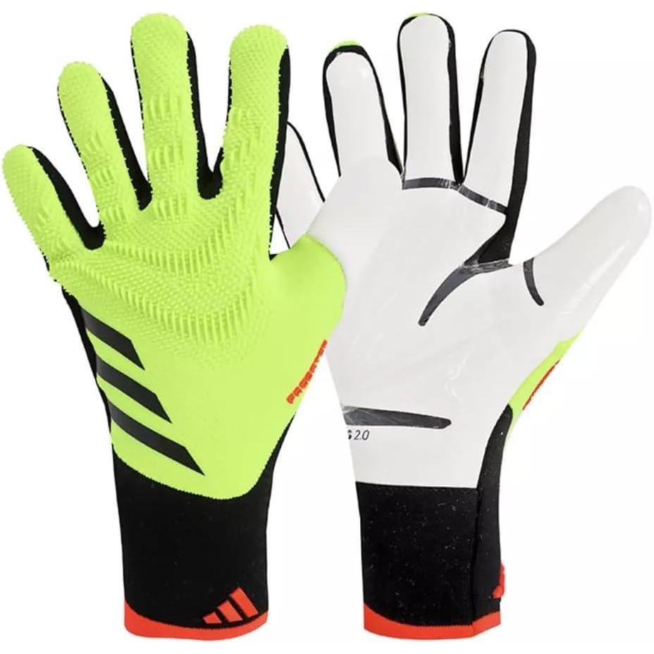 image:imageAdidas Predator Pro Goalkeeper GlovesSolar Yellow Black Solar Red
