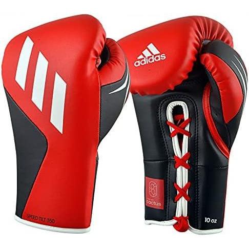 image:imageAdidas Tilt 350 Pro with Lace Closure with New Tilt Technology for Men Women Unisex Sustainable Vegan Leather Boxing Kickboxing MMA Training GlovesRedBlack