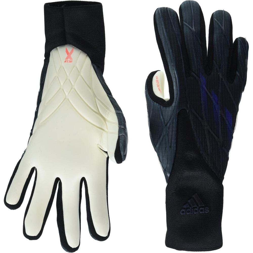 image:imageAdidas UnisexAdult X Pro Goalie GlovesBlackGrey Sonic InkSolar Red