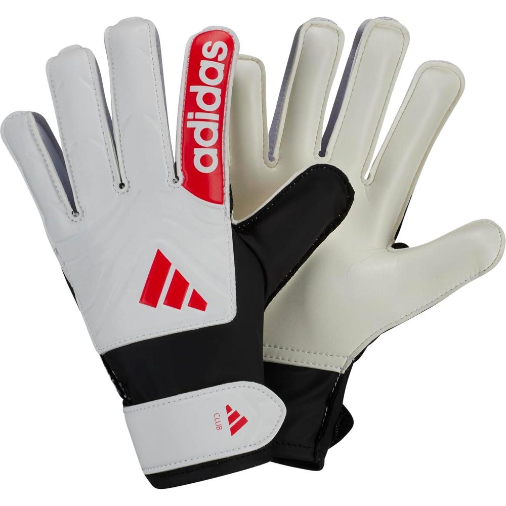 image:imageAdidas UnisexKids Copa Club Goalie Soccer GlovesWhiteLucid RedBlack
