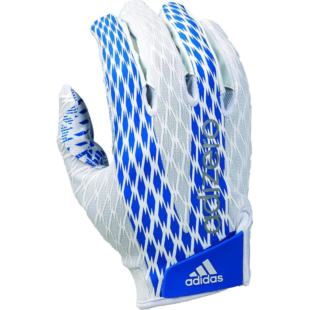 image:imageadidas Adizero 40 Adult Football Receivers GlovesWhiteRoyal