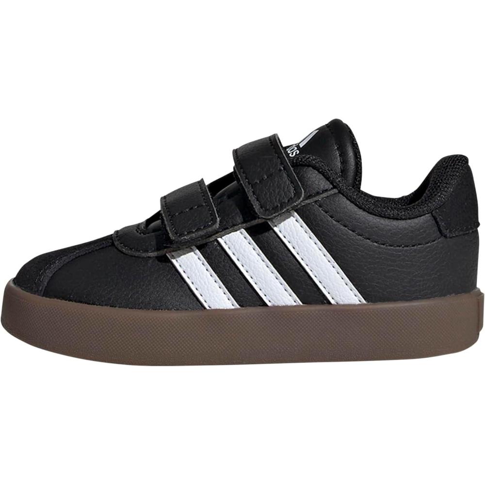 image:imageadidas Baby VL Court 30 Hook amp Loop ShoeBlackWhiteBrown