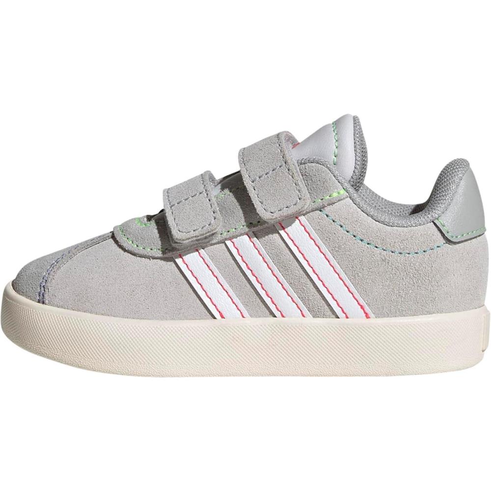image:imageadidas Baby VL Court 30 Hook amp Loop ShoeDash GreyWhiteLime Burst