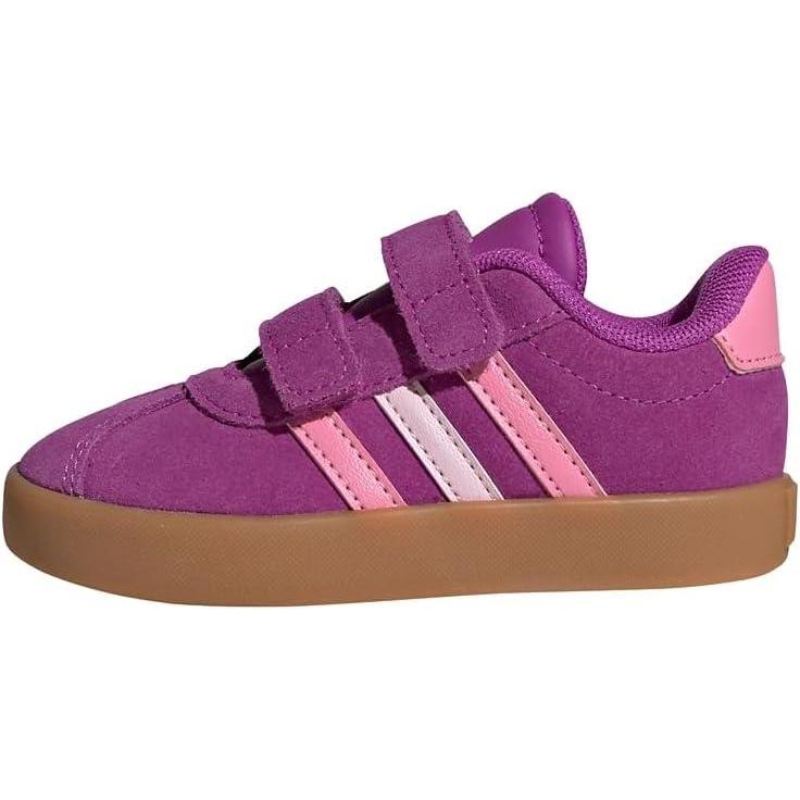 image:imageadidas Baby VL Court 30 Hook amp Loop ShoeFlash Pink Bliss Pink Clear Pink
