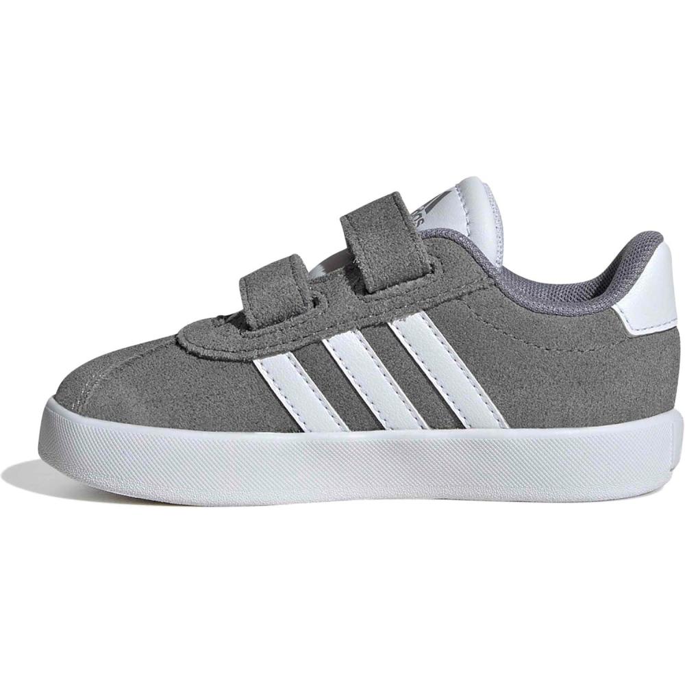 image:imageadidas Baby VL Court 30 Hook amp Loop ShoeGreyWhiteGrey