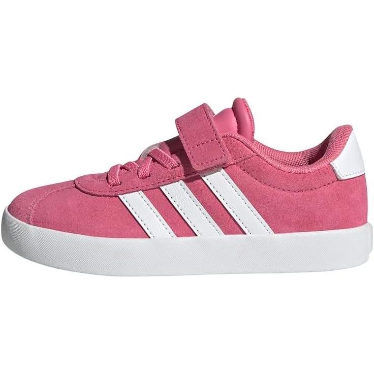 image:imageadidas Baby VL Court 30 Hook amp Loop ShoePink Fusion Cloud White Grey Four