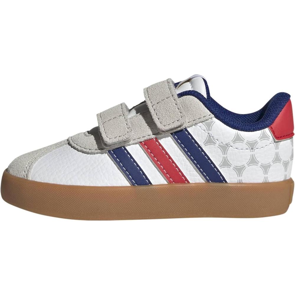 image:imageadidas Baby VL Court 30 Hook amp Loop ShoeWhitePure RubyMystery Ink