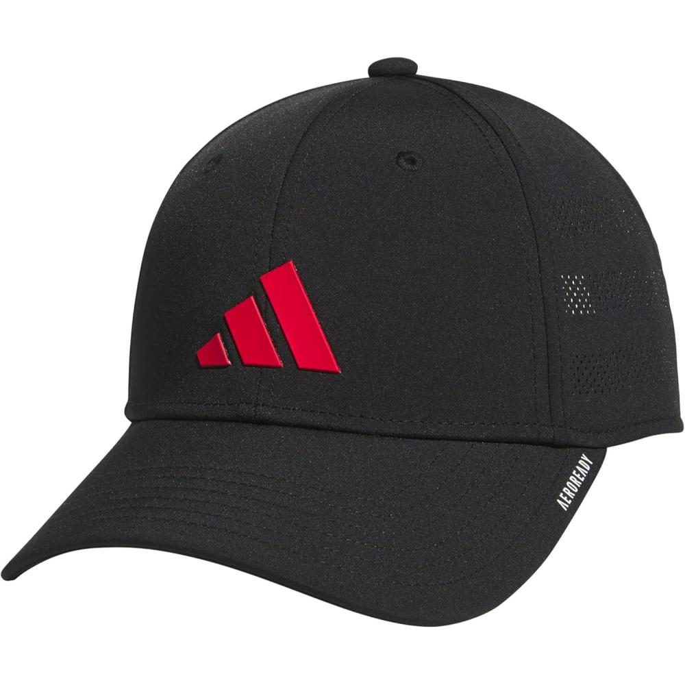 image:imageadidas Boys Gameday Hat Snapback Athletic Baseball CapBlackPure Ruby Red