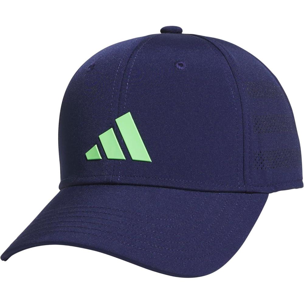 image:imageadidas Boys Gameday Hat Snapback Athletic Baseball CapDark BlueLime Burst Green