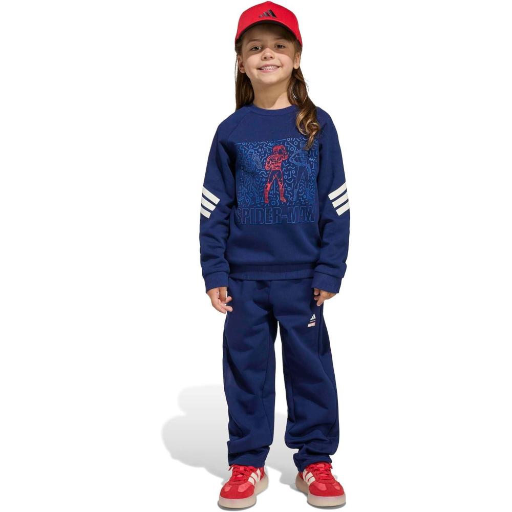 image:imageadidas Boys Marvel SpiderMan JoggerDark BlueOff WhiteSpiderman