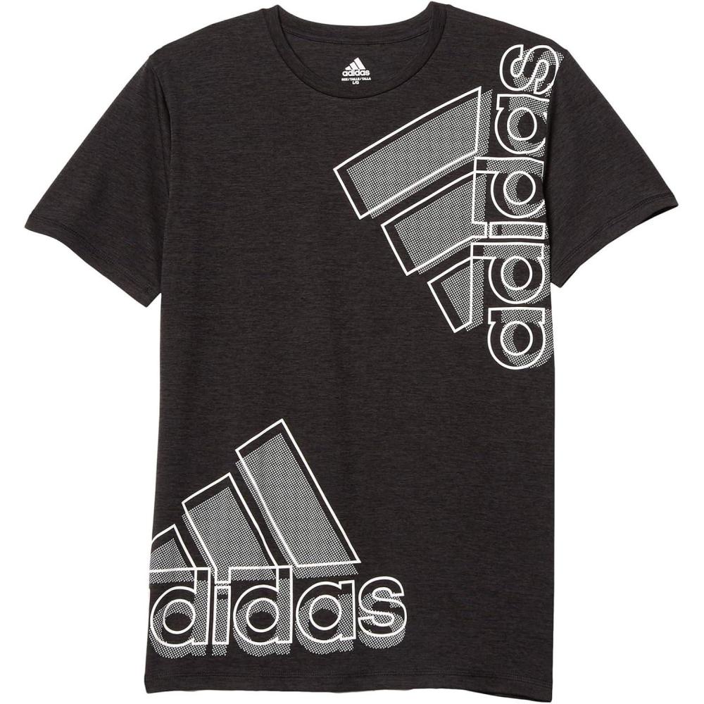 image:imageadidas Boys Stay Dry Climalite Short Sleeve TShirtDouble Bos Black